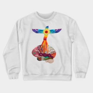 Rising Phoenix Brain - for neuro motivation Crewneck Sweatshirt